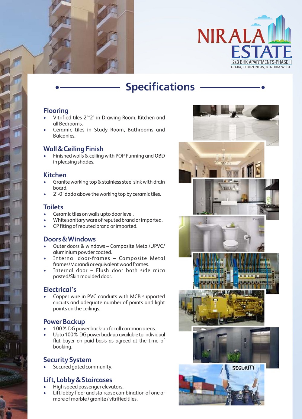 Nirala Estate Phase 2 Specification
